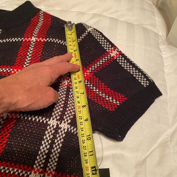 Almost famous two-piece skirt and sweater set extra large argyle print - Picture 7 of 9